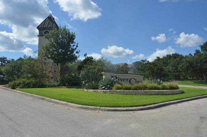 River Chase Subdivision - New Braunfels Texas - Entrance